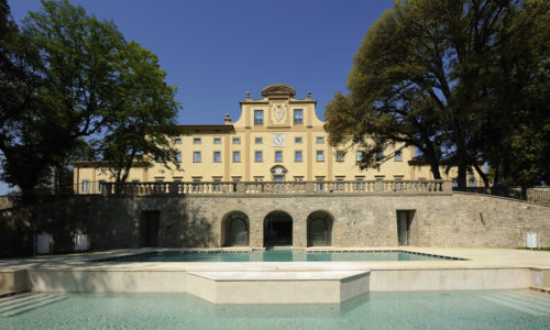 Florence Italy Villa Le Maschere POOLS FACADE 2