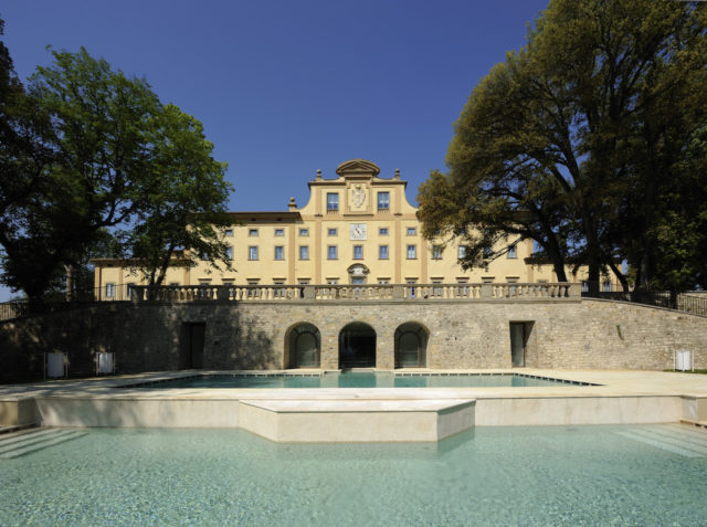 Florence Italy Villa Le Maschere POOLS FACADE 2