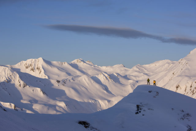 Skitour Zur Grübelspitze, Tuxer Alpen, Tirol, Österreich.