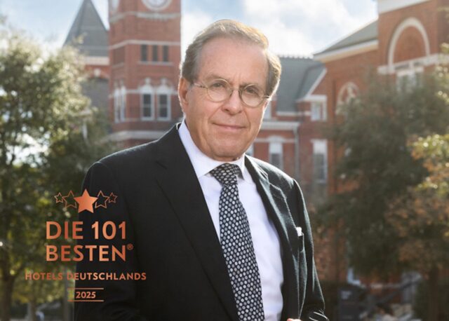 Die »101 besten Hotels« küren Horst H. Schulze mit dem »101 Icon Hotelier of the World – Lifetime Achievement Award«