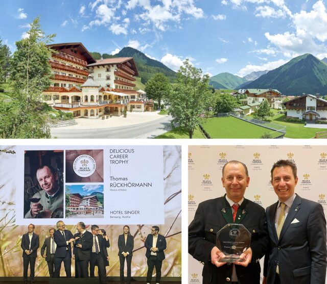 Ausgezeichnet: Relais & Châteaux Delicious Career Trophy für Hotel Singer in Tirol